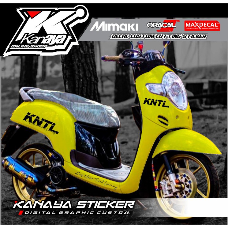 STRIPING STICKER NEW SCOOPY KNTL / STICKER SCOOPY LOGO KNTL