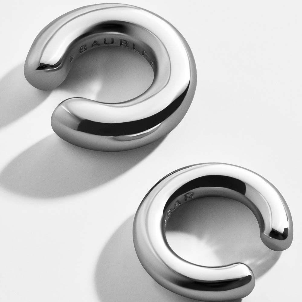 Nickolas1 Anting Klip 2pcs /set Non Piercing Tulang Rawan Tragus Besar Bulat Alloy Perhiasan