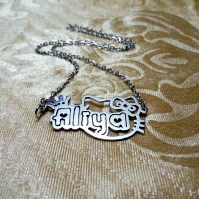 Kalung nama anak monel