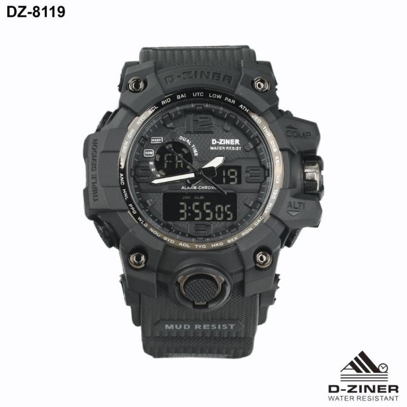 JAM TANGAN PRIA DZINER 8119 D-ZINER 8119 ORIGINAL ANTI AIR