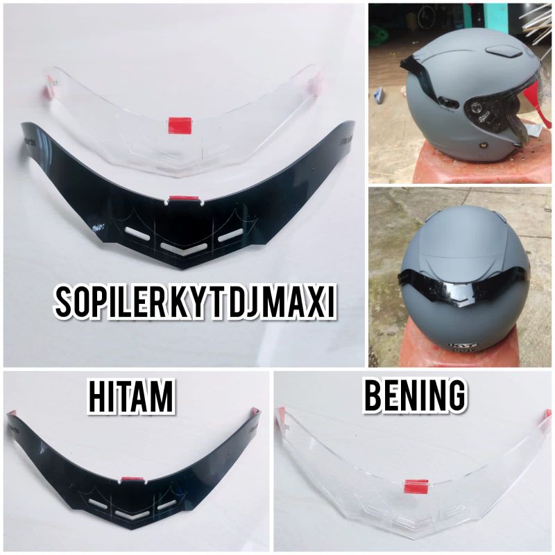 Spoiler Kyt Dj Maxi Half Face Spoiler Helm Kyt Dj Maxi Maxy