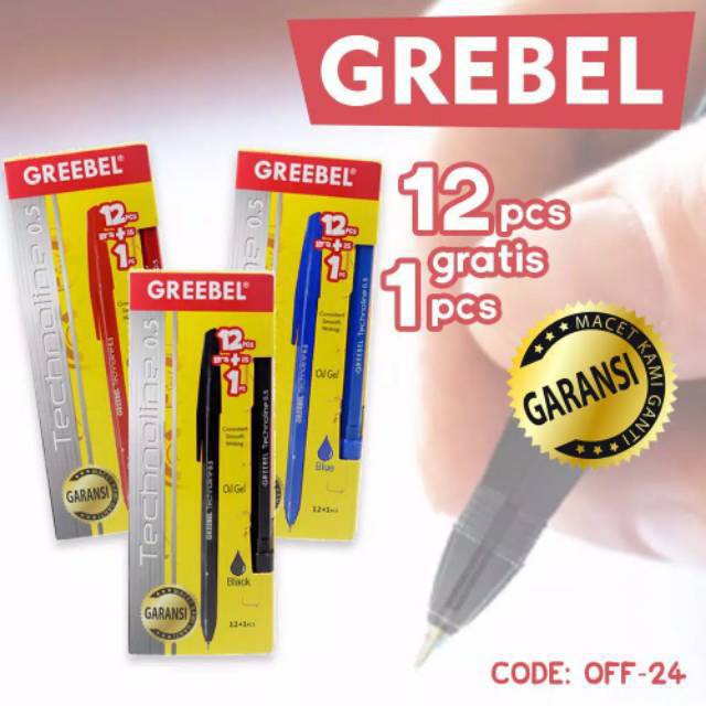 

Greebel ballpen technoline/pena pen pulpen 0,5