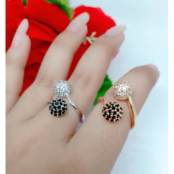 Cincin xuping Perhiasan Lapis Emas permata
