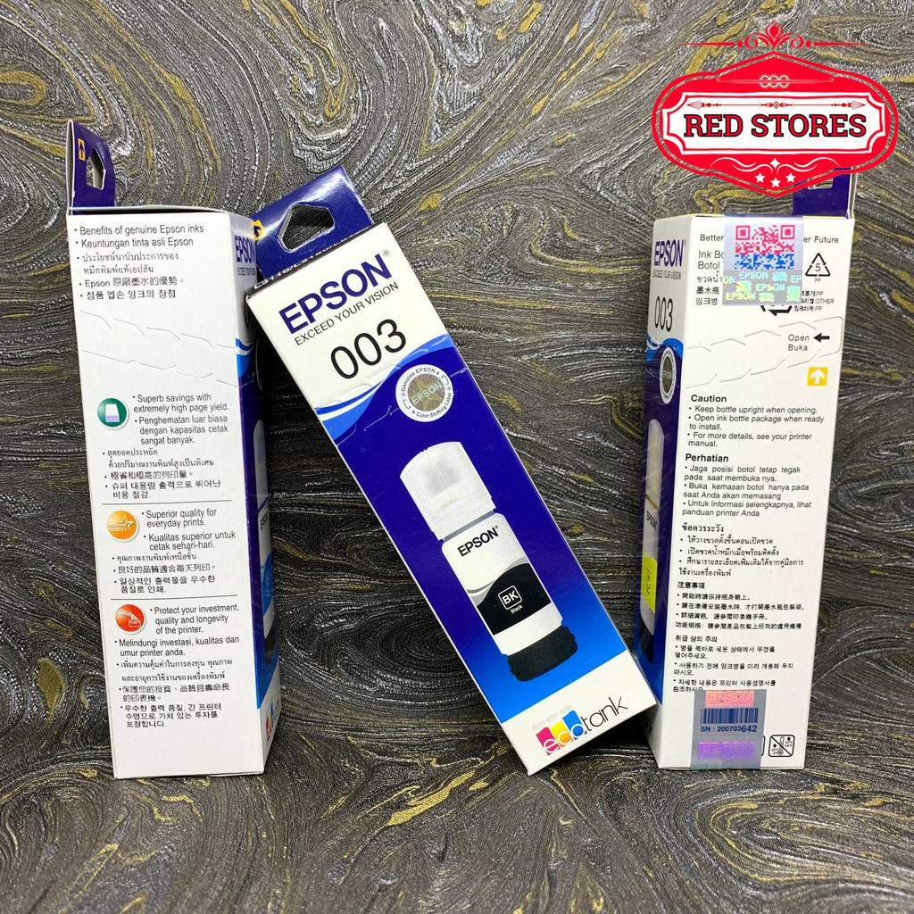 Tinta Epson 003 L1110 L3110 L3150 L5190-Black/Hitam