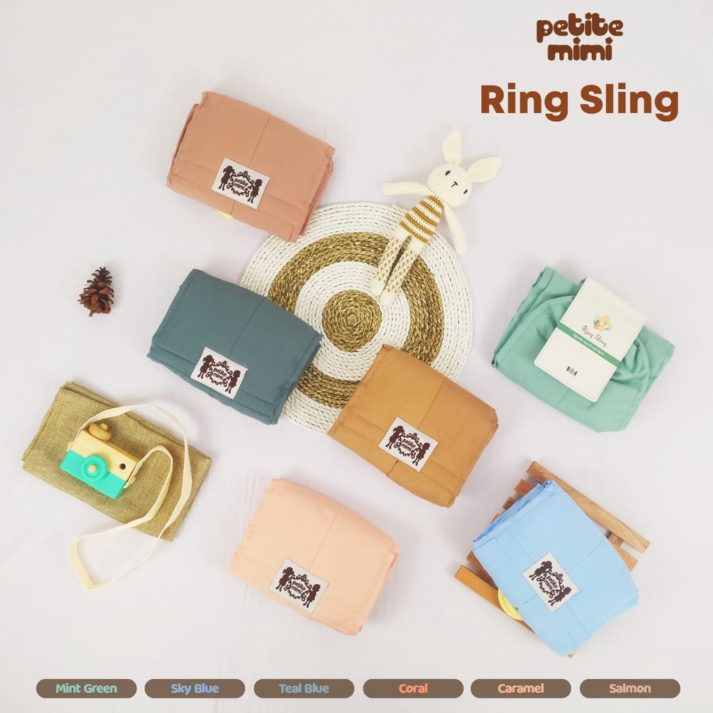 Pilih Motif dan Polos Gendongan Bayi Kain (Ring Sling Petite Mimi)