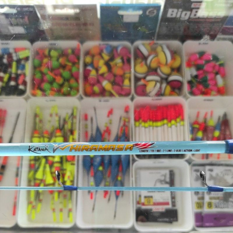 Stik rod pancing KATANA HIRAMASA 135 fiber solid