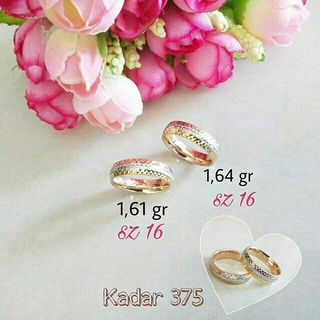 Cincin Plat 3 Warna