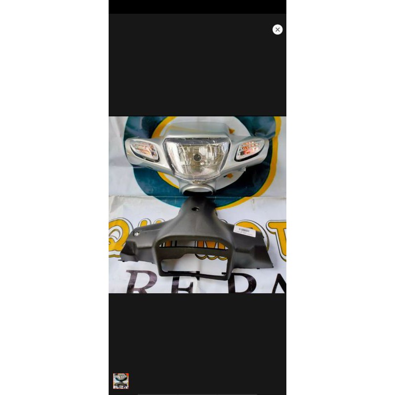 batok depan dan lampu vega r lama silver hitam