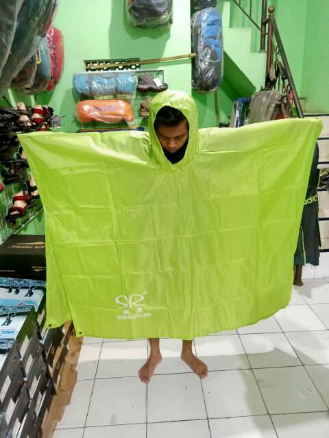 Jas hujan ponco sheng yuan waterproof, bisa untuk flyshet flysheet pleshit fly sheet