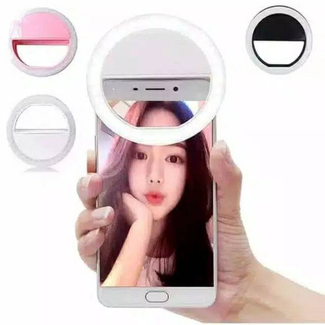 Lampu selfie ring light recharger ring selfie Led beauty vlog hasil terang beautyfull terlaris