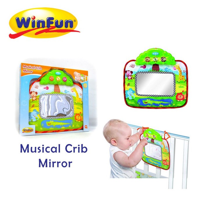 Winfun Mainan Anak Musical Crib Mirror