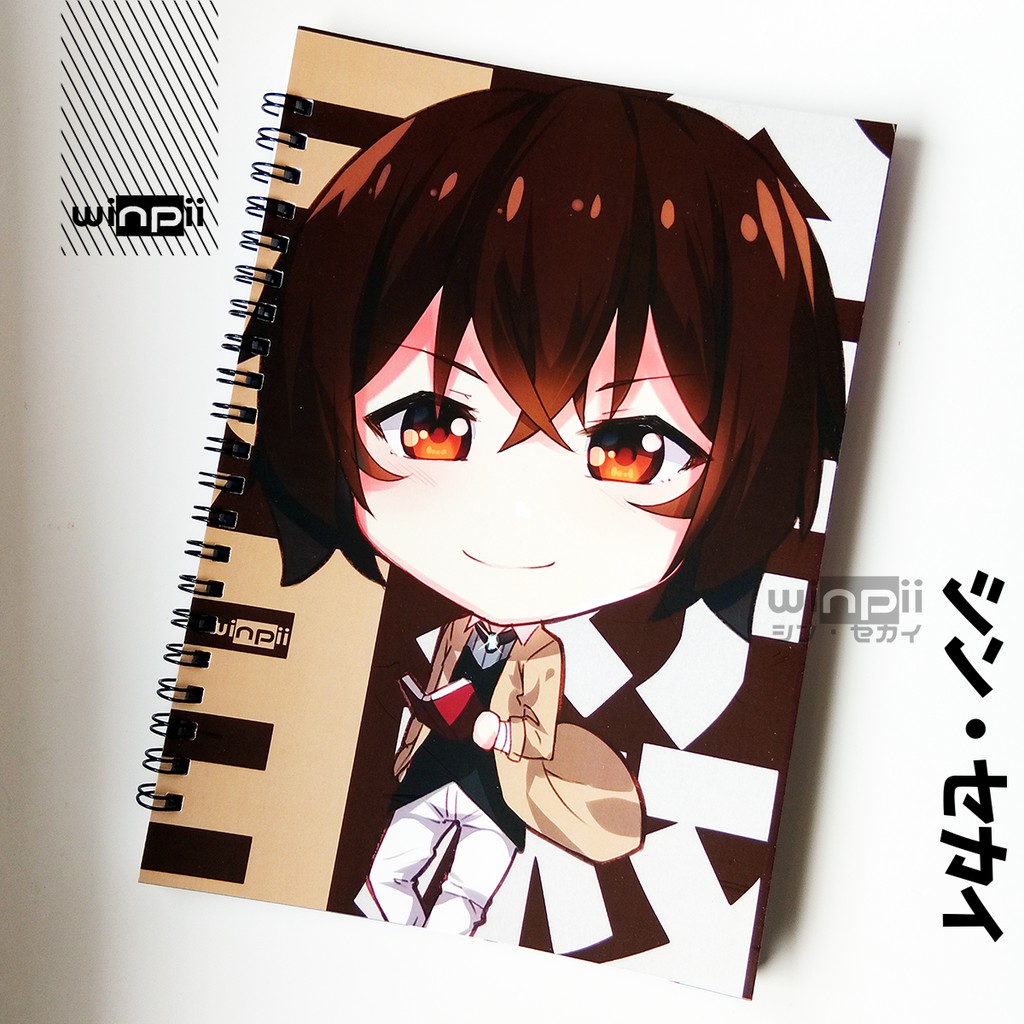 

Notebook / Buku Catatan Polos Dazai Osamu Anime Bungou Stray Dogs