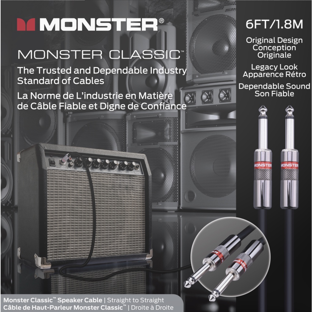 Monster® Prolink Monster Classic™ 6 ft Speaker Cable - Straight to Straight