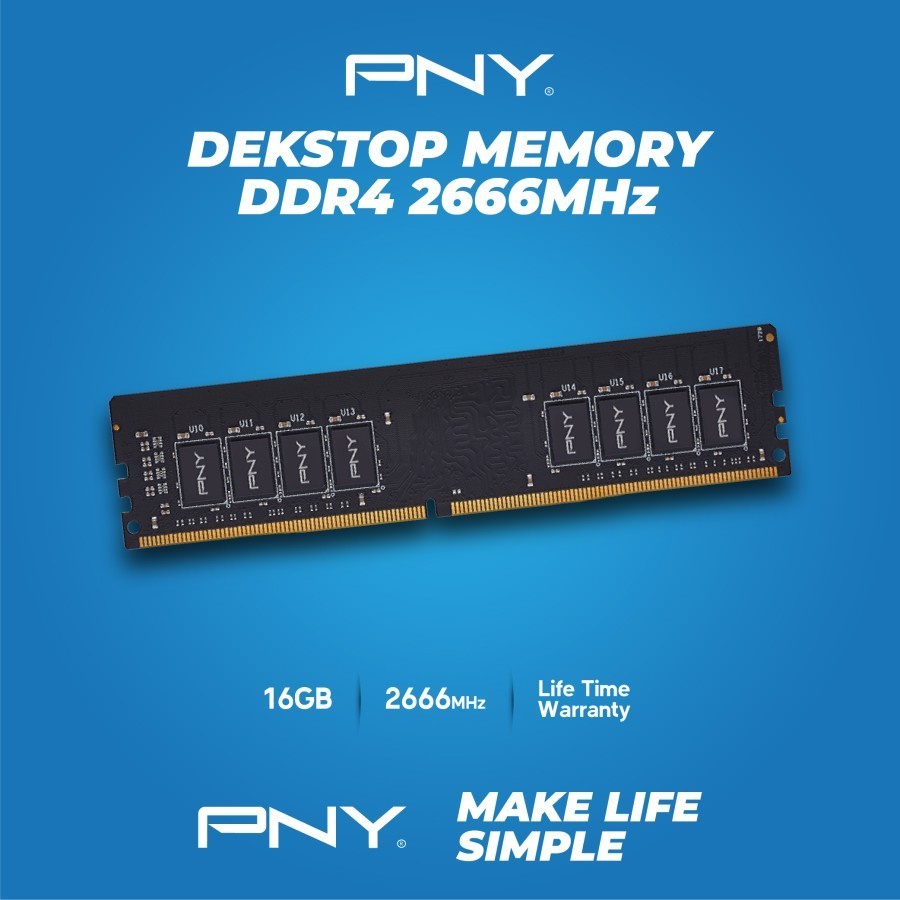 PNY Memory RAM 16GB PC DDR4 2666MHz  - Longdimm