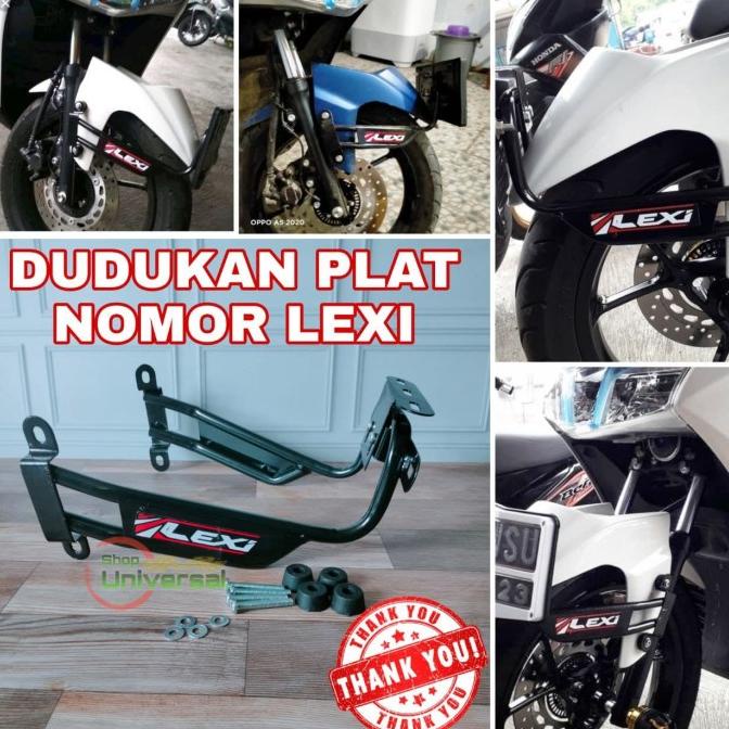 Dudukan Plat nomor Yamaha lexi bahan kokoh Aksesoris Motor-A03 shopun21 Buru Order