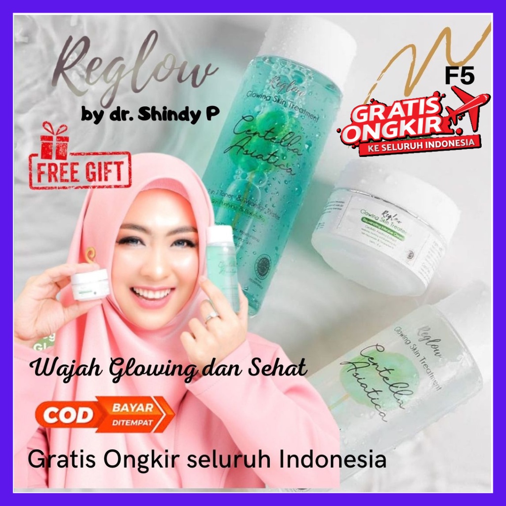 SKINCARE REGLOW Paket Perawatan Wajah JERAWAT FLEK HITAM Wanita Reglow Series Glowing Skin Treatment By Dr Shindy Original / Re Glow BPOM