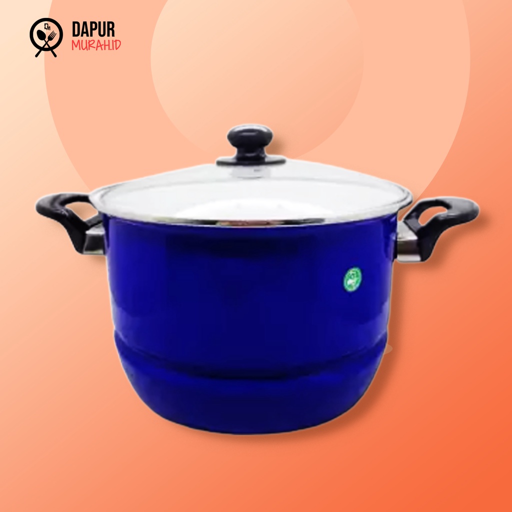 Panci Maspion Stock Pot Ceria ECO Steamer 26 cm + Tutup Kaca