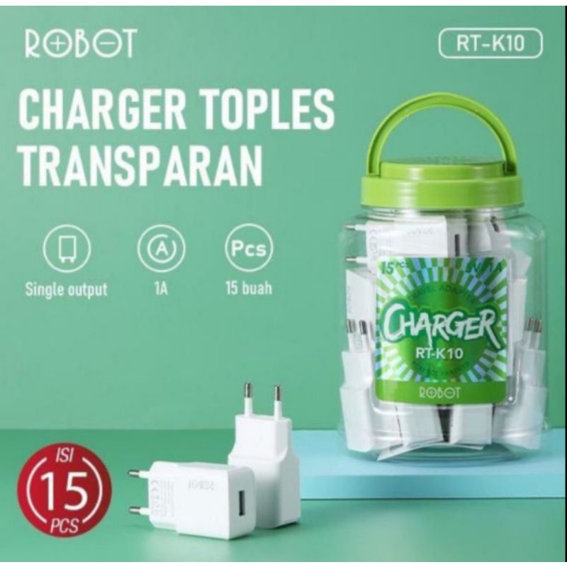 ADAPTOR / CHARGER ROBOT RT-K10 ORIGINAL FAST CHARGING PENGISIAN CEPAT