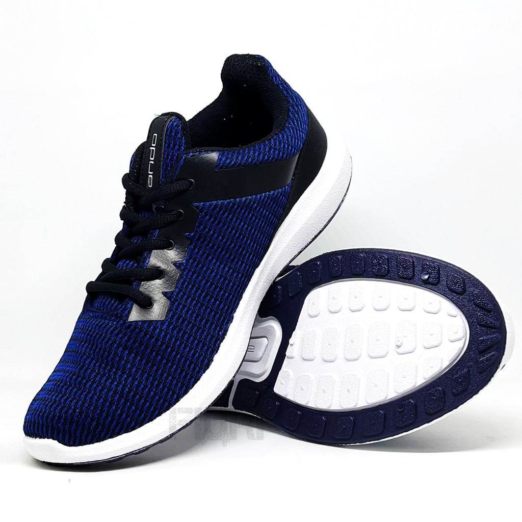 FIURI - Ando Original - FURY 38-43 Biru Navy - Sepatu Kets Pria - Sepatu Sneakers Pria - Sepatu Olahraga Sport Pria - Sepatu Casual - Sepatu Jogging Lari Fitness Gym Senam Pria - Sepatu Sekolah Bertali SMP SMA