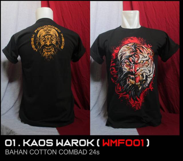 KAOS  BUDAYA WAROK MACAN TERLARIS ORIGINAL PONOROGO JIEGEX JEGEX WMF001