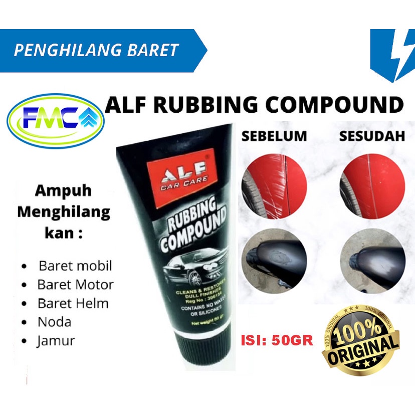 Compound Mobil Motor Rubbing Kompon Car Care Untuk Poles Penghilang Baret Lecet Praktis Pengkilap