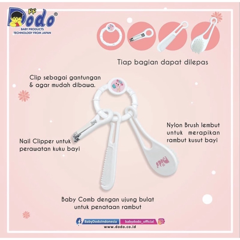 Dodo Grooming set Sisir bayi DAC054 - Gunting kuku set bayi