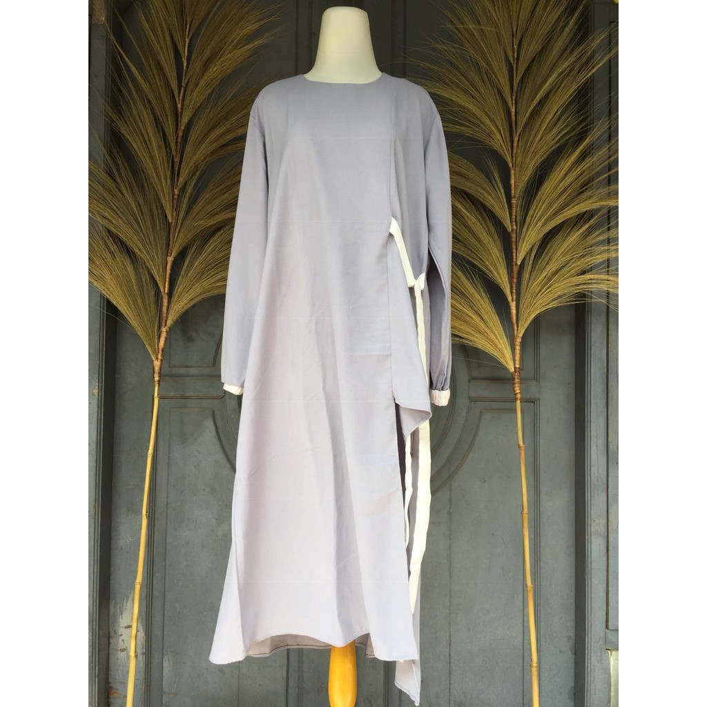 (PRELOVED) Ayana Half Tunic Light Grey By Kyoya Official