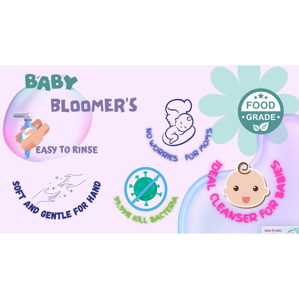 Baby Bloomers Sabun cuci Bottles , Nipple, and accessories bayi