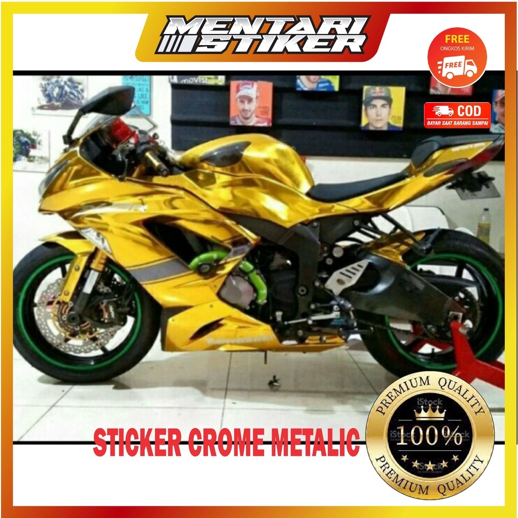 SCOTHLITE GOLD MIRROR/STICKER CROM/STIKER MOTOR