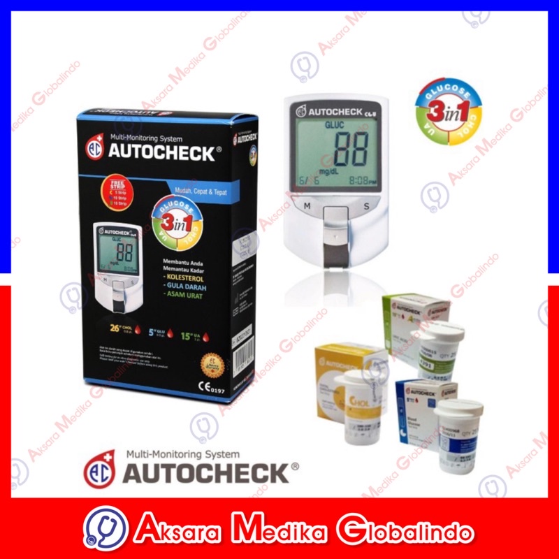 Autocheck GCU 3in1 Alat Cek Darah Autocek #AMG