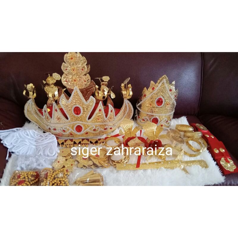 set pengantin siger Lampung pepadun#set siger pepadun#kostum adat Lampung