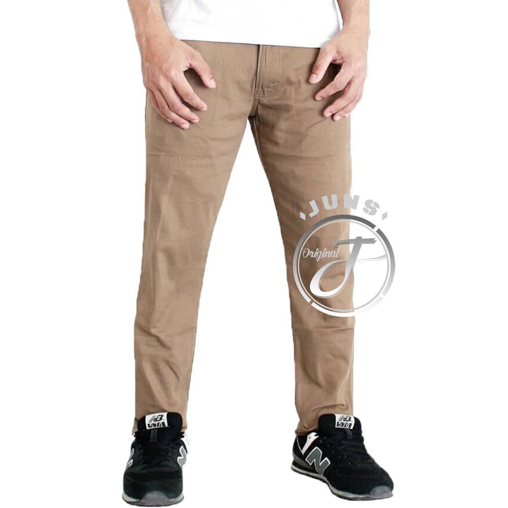 Celana Chino Pocket Long Pant Original Coffe