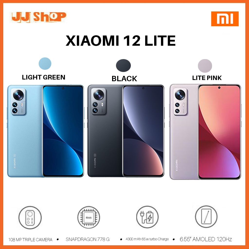 XIAOMI 12 LITE 5G 8/256 GB RAM 8GB ROM 256GB GARANSI RESMI