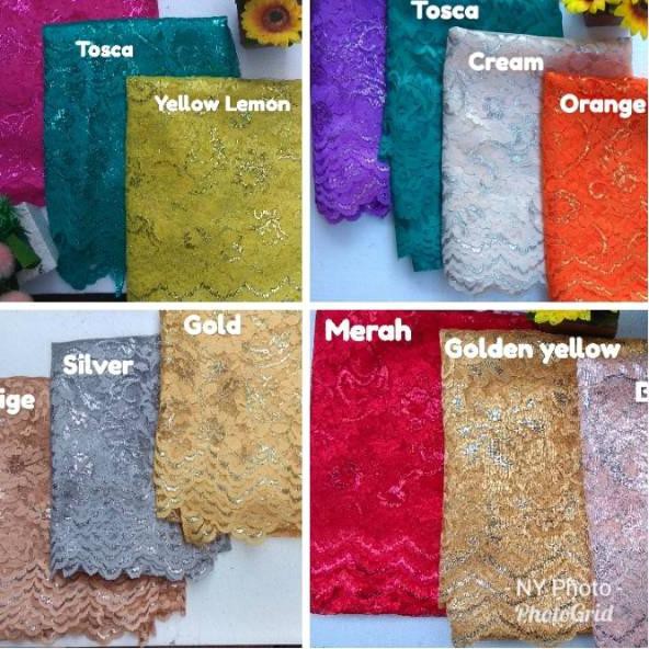 Banyak Dipakai.. Cape Brokat bunga tali/ Set Cape tali