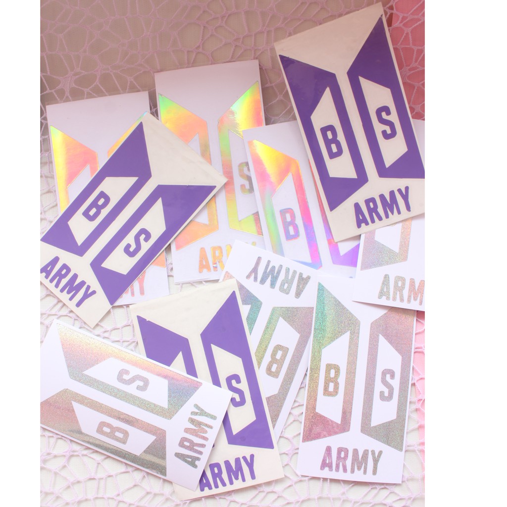 Sticker Cutting Vinyl Logo BTS /ARMY SHIELD/ Kpop/korea
