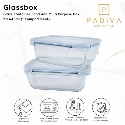 PADIVA GLASSBOX GBP640S 640ML