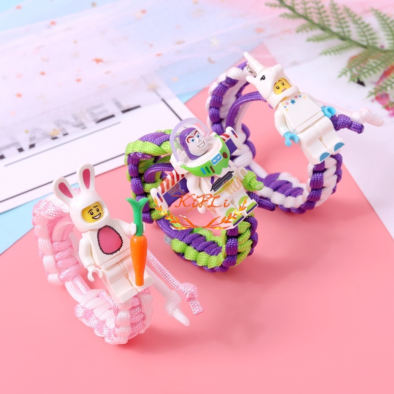 KIFIL Tali Tangan Anyaman Gelang Pria Dan Wanita Lego Gelang Bata Hadiah Pasangan Mahasiswa