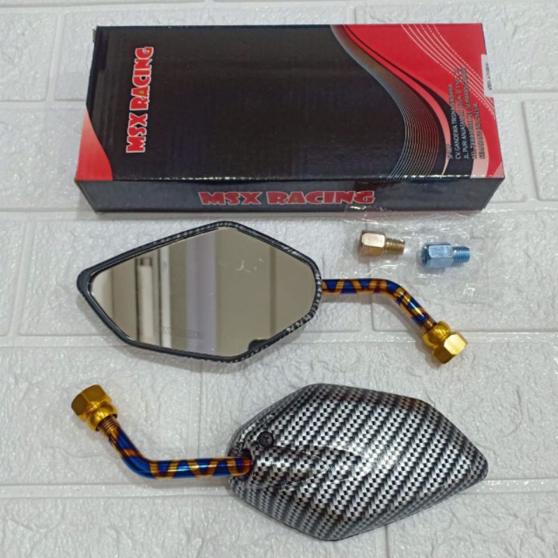 Spion Motor Carbon / Spion Karbon Two-Tone / Spion Karbon Tangai Two-Tone Universal Jupiter Mio MX Dll - Charmoto