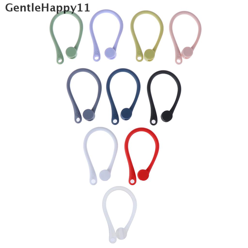 Gentlehappy 1pasang Earhook Holder Untuk AirPods Strap Silikon Olahraga Kait Telinga Anti Hilang