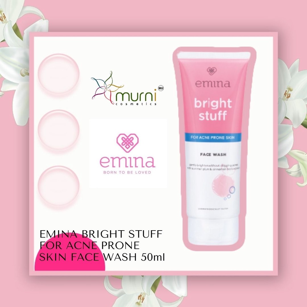 EMINA BRIGHT STUFF FOR ACNE PRONE SKIN FACE WASH 50ml