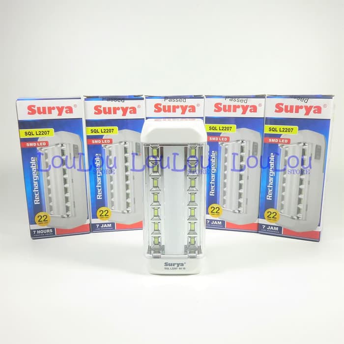 Terlaris LAMPU EMERGENCY LED PORTABLE / emergency lamp surya l2207