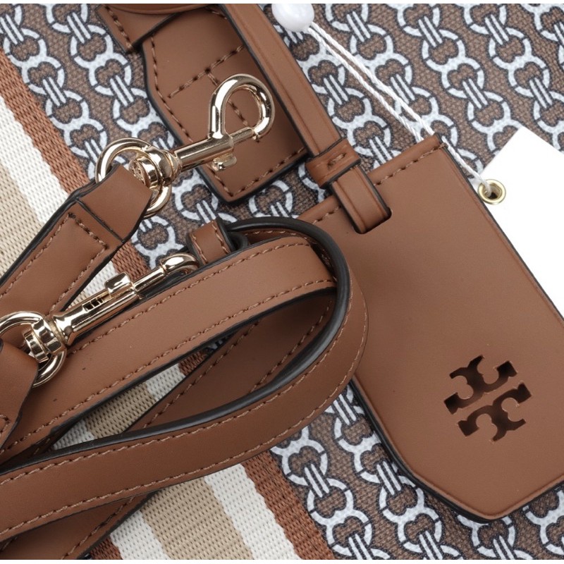 Tory Burch Tote Gemini Link Canvas