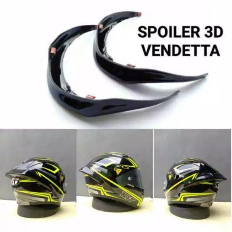 Spoiler kyt Vendetta 2 Kyt Falcon Spoiler 3d Vendetta 2Falcon Hitam Bening Murah Kualitas Mewah