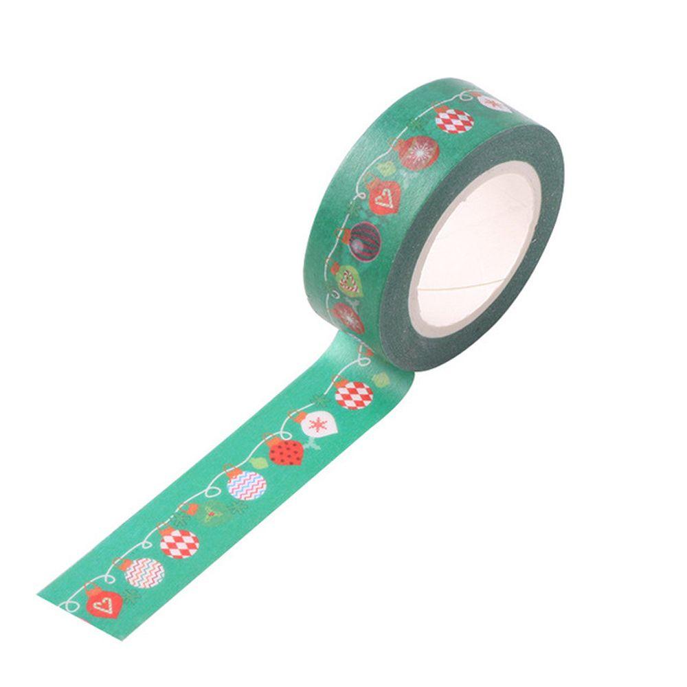 【 ELEGANT 】 Selotip Natal Office Supply Creative Office Adhesive Tape DIY Scrapbooking Tape Stiker Buku Pegangan Decor Adhesive Tape