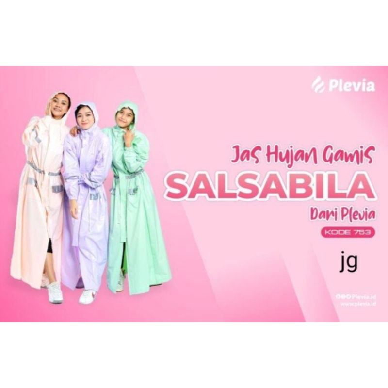 Jas Hujan Gamis Salsabila, Jas Hujan Brand plevia, Mantol Gamis, Jas Hujan Gamis Panjang