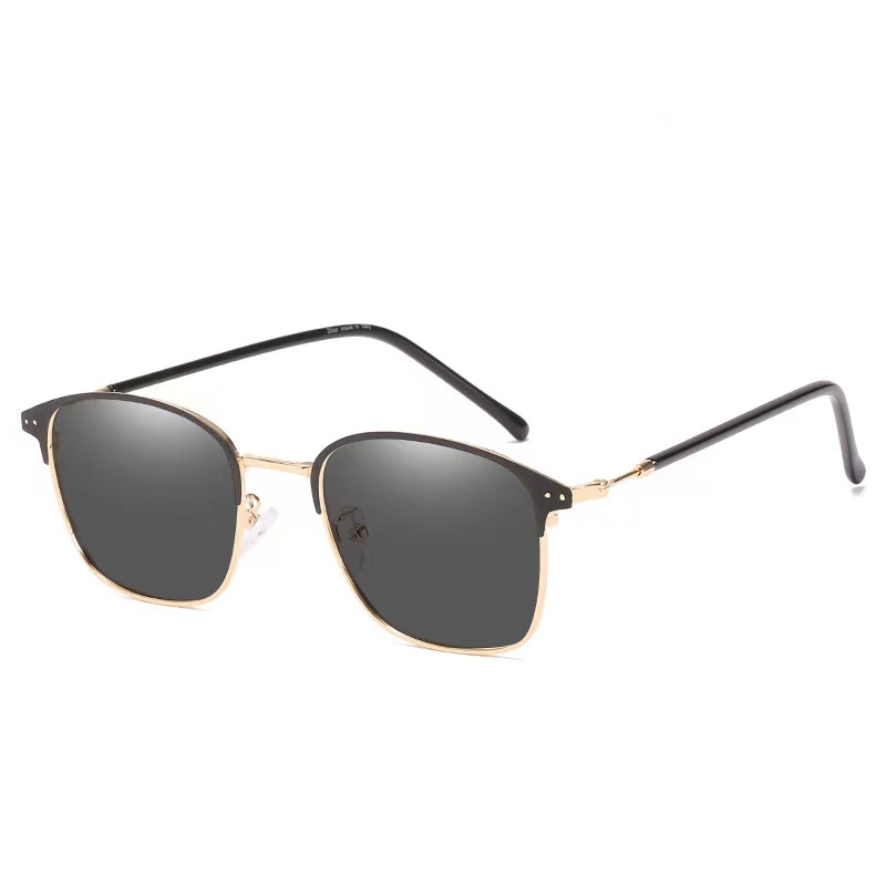[TERMURAH] KACAMATA PHOTOCROMIC 1924 WANITA FRAME LENSA PREMIUM PHOTOCHROMIC PRIA FREE KOTAK LAP-BLACK-GOLD
