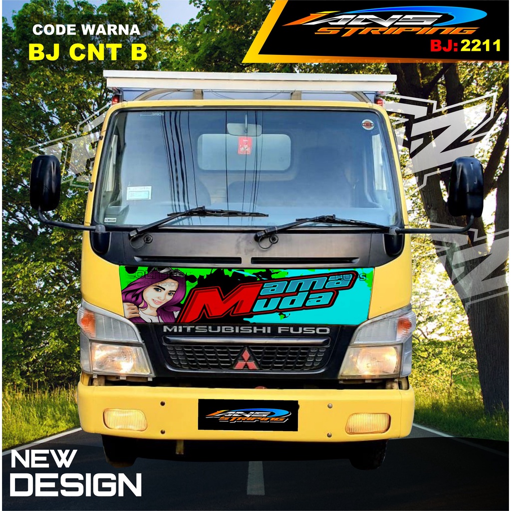 STICKER VARIASI KAP DEPAN TRUK  RAGASA / STIKER KABIN TRUK RAGASA,UMPLUNG / STIKER KAP CUP DEPAN TRUK DINA,FUSO