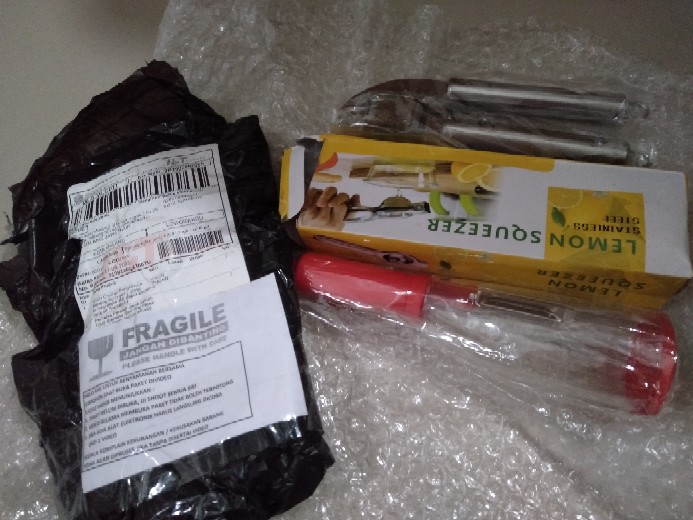 Pemeras Perasan Jeruk Lemon Nipis Stainless Steel Alat Dapur Kitchen Peras Manual Infused Water New