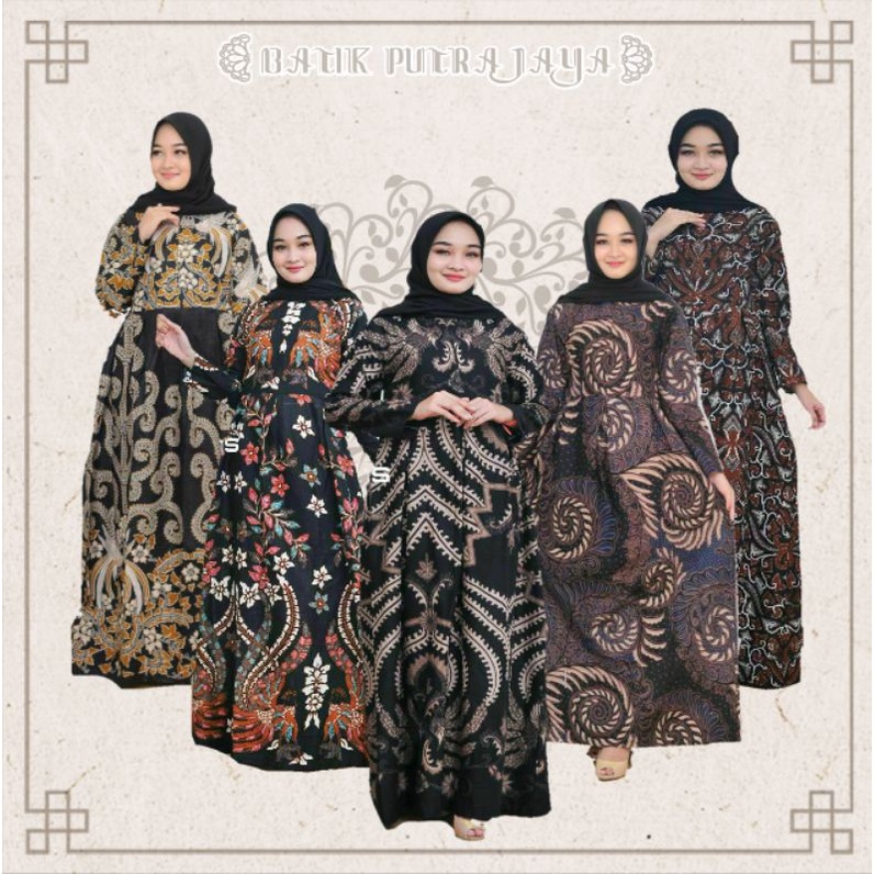 Gamis Batik Manggar, Padi,sekar,cantik,kubis,kipas,daun,kupu,nadine,gendis