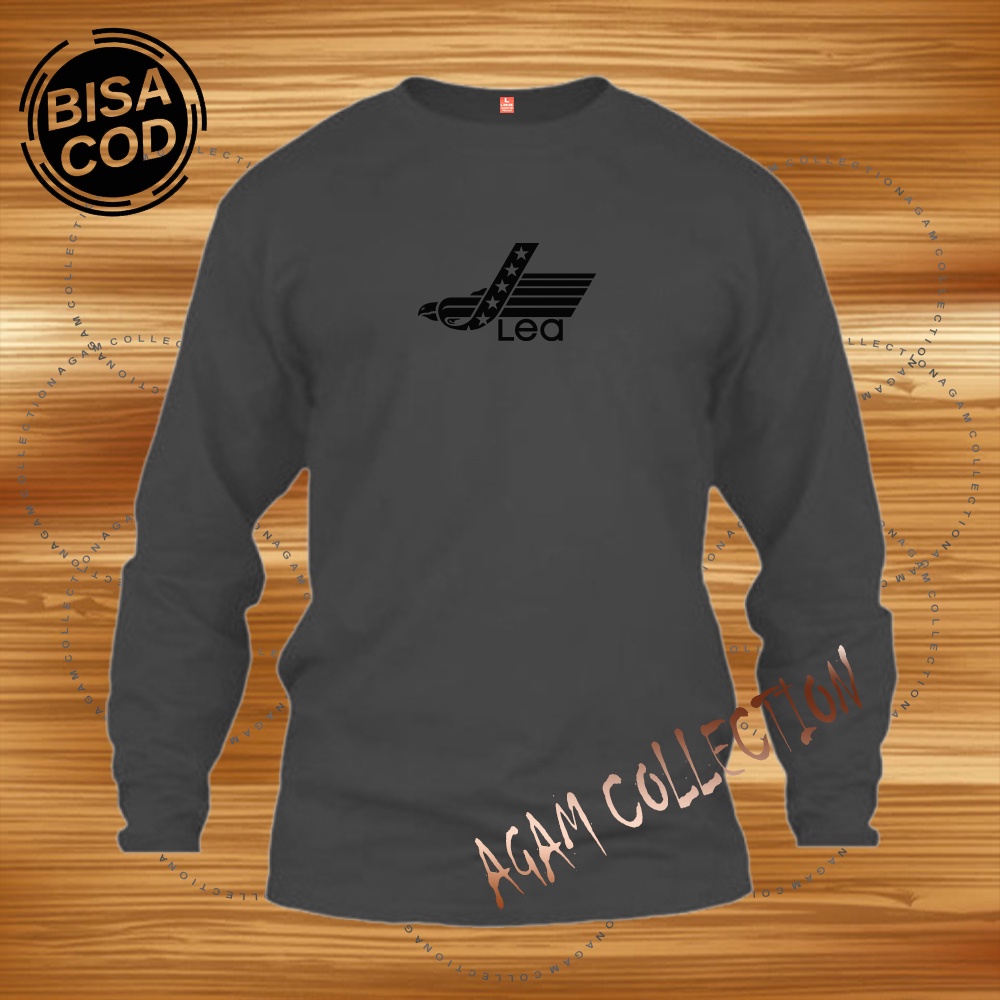 Agam Collection Baju Kaos Distro Lea Text Hitam Lengan Panjang Premium Quality Kaos Kata Kata Kaos Murah Kaos Pria &amp; Wanita